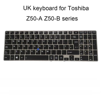OVY prijenosne tipkovnice za Toshiba Tecra Z50 A B Z50-A Z50-B crna tipkovnica za prijenosna računala srebrni okvir Trackpoint velika Britanija Britanska novi