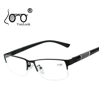 Naočale za čitanje od nehrđajućeg čelika s диоптриями Muške Naočale Gafas de Lectura Okvira za Naočale s hyperopia za Žene i Muškarce + 1 1,5