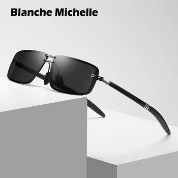 Kvalitetna Berba Gospodo Pravokutni Polarizirane Sunčane Naočale UV400 Korporativni Dizajn Sunčane Naočale Muške Sunčane Naočale Za Vožnju 2022 Sa Kutijom