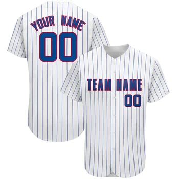 Običaj Baseball Dres Upisali Naziv tima / Broj Treniranje majice na Otvorenom / U zatvorenom prostoru, Prati za Muškarce / Lady / Djecu Bilo koje Boje