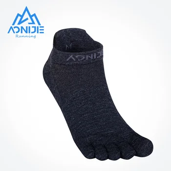 Jedan par kratke čarape od merino vune AONIJIE E4822 s pet prstiju, sportske čarape s niskim izreza i pet prstiju, Čarape Za maraton